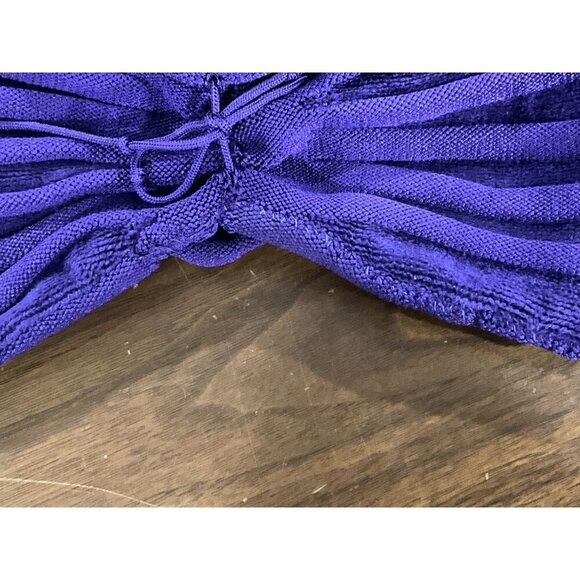 ALAÏA 3d Velvet Top in Ultraviolet 42 New Womens Cropped Knit Blouse - Picture 9 of 16